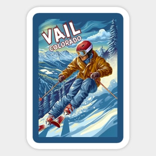 Vail Colorado Ski Sticker